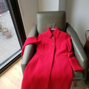 J crew Italian double-cloth wool lady day coat.